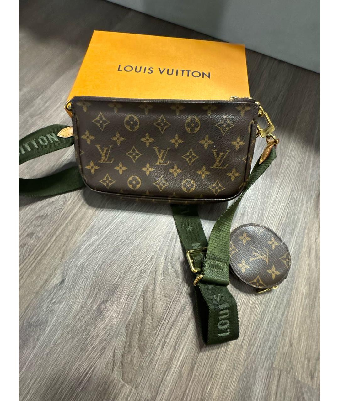 LOUIS VUITTON Коричневая сумка через плечо, фото 3