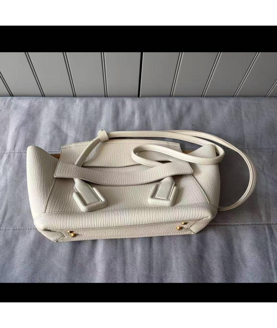 BOTTEGA VENETA Бежевая кожаная сумка через плечо, фото 6