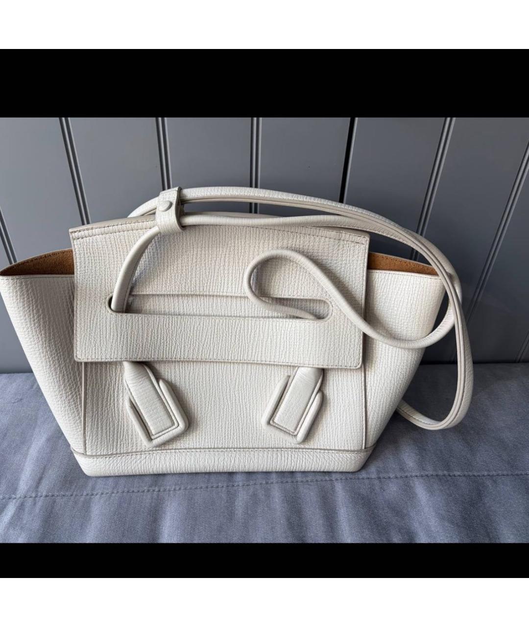 BOTTEGA VENETA Бежевая кожаная сумка через плечо, фото 3