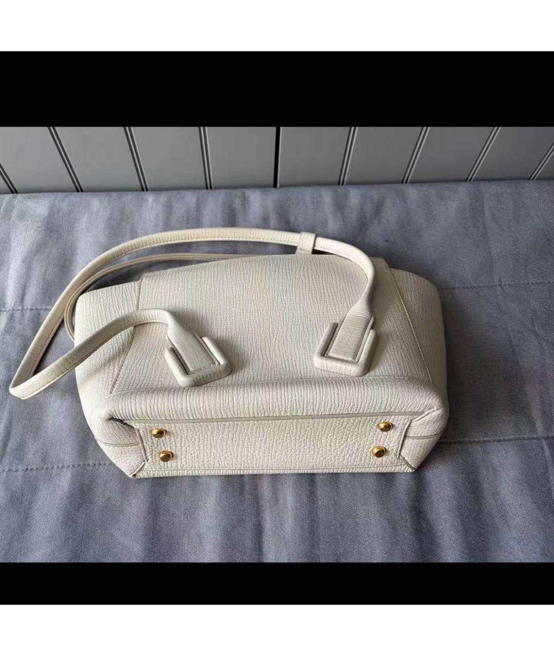 BOTTEGA VENETA Бежевая кожаная сумка через плечо, фото 5