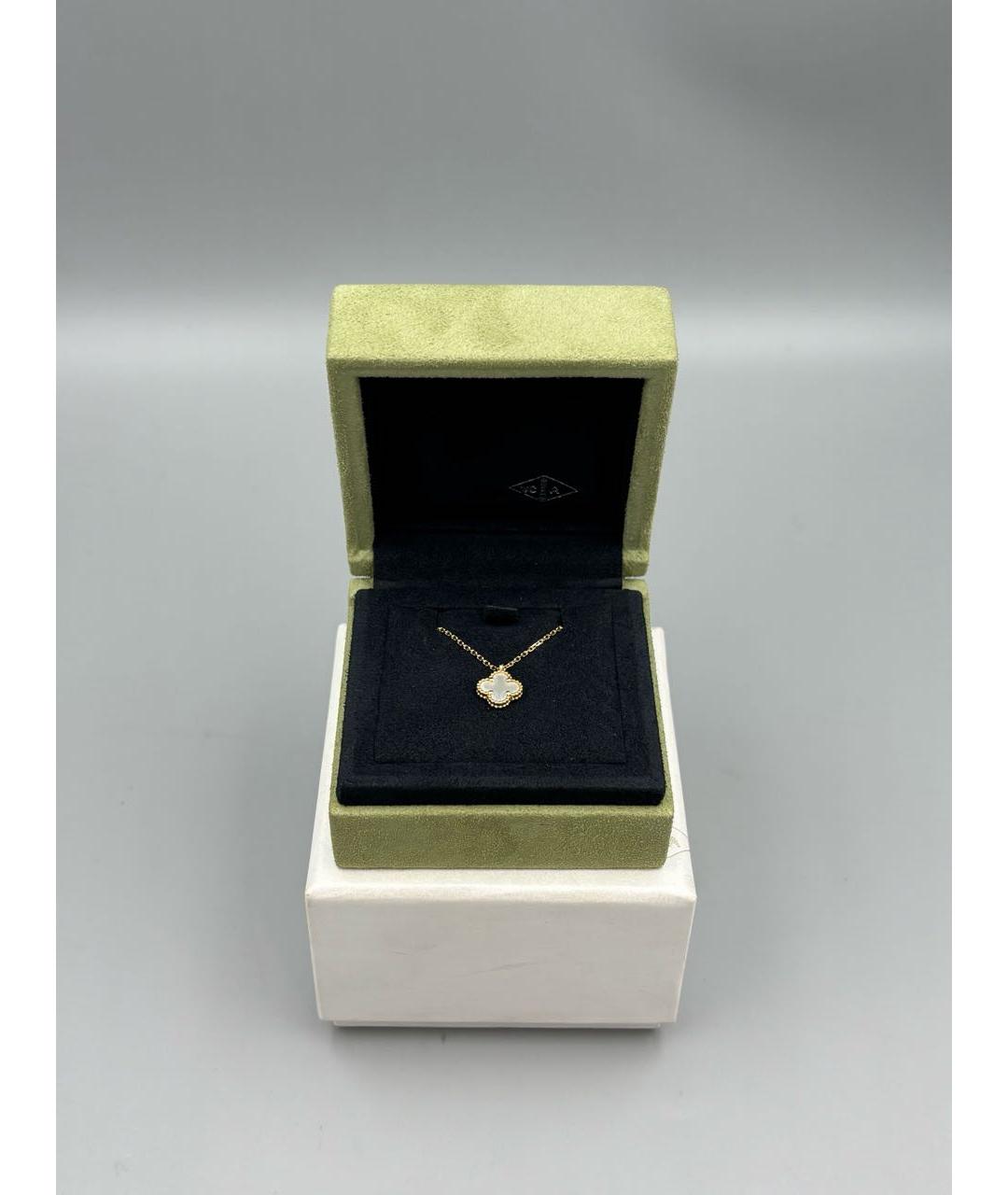 VAN CLEEF & ARPELS Белое колье из желтого золота, фото 3