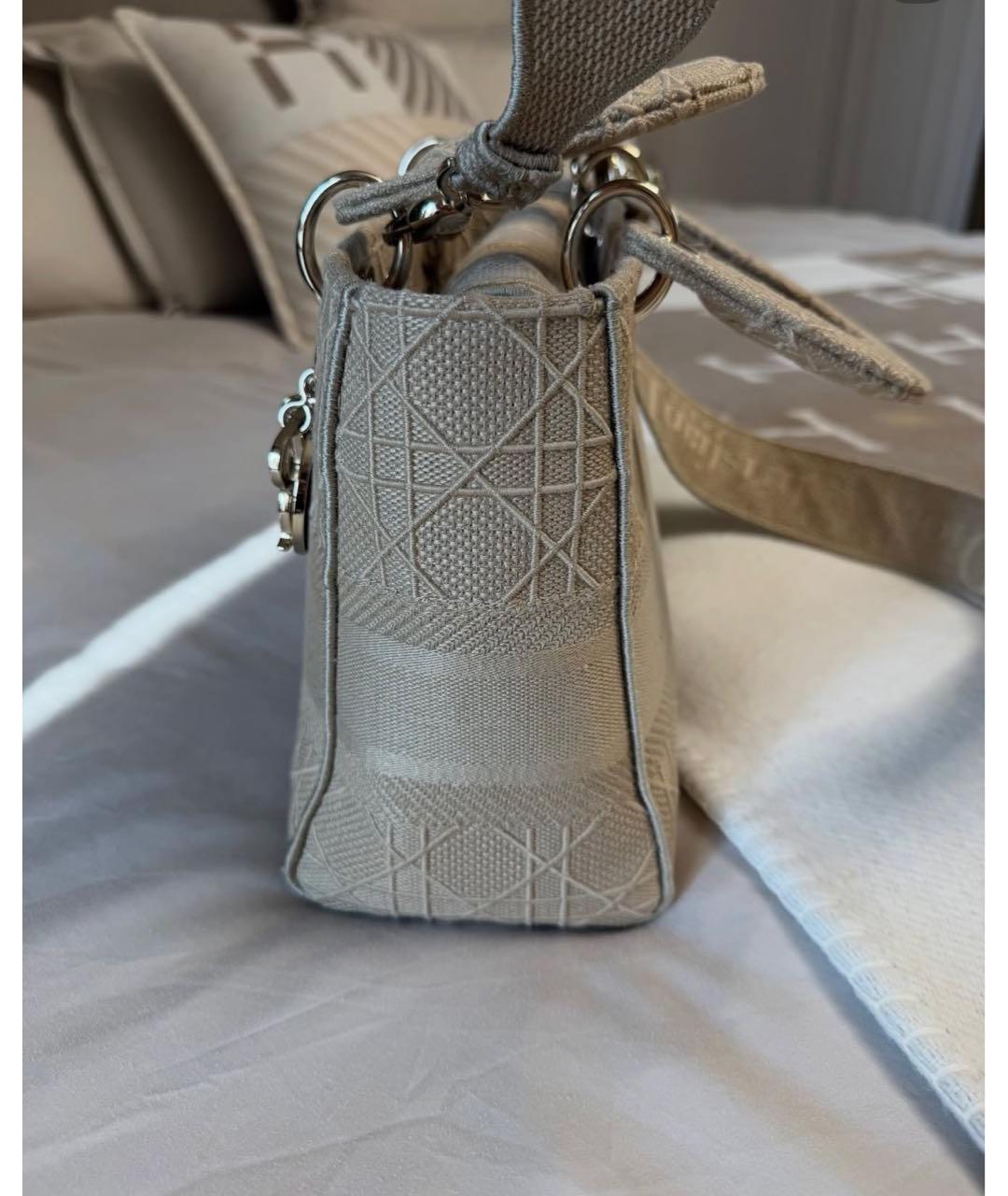 CHRISTIAN DIOR Бежевая сумка тоут, фото 2