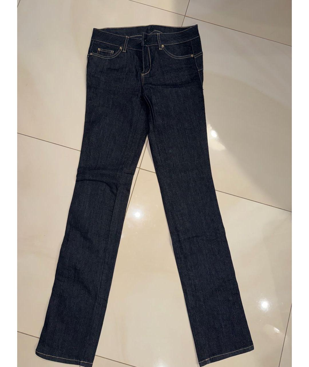 LIU JO Черные хлопко-полиэстеровые прямые джинсы, фото 7