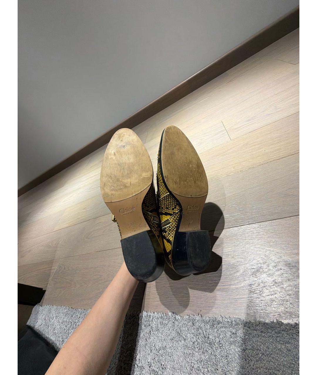 CHLOE Мульти кожаные полусапоги, фото 6