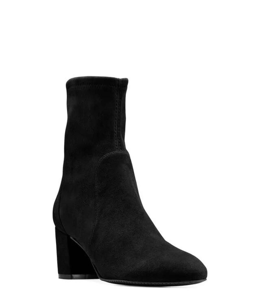 STUART WEITZMAN Черные замшевые ботильоны, фото 2