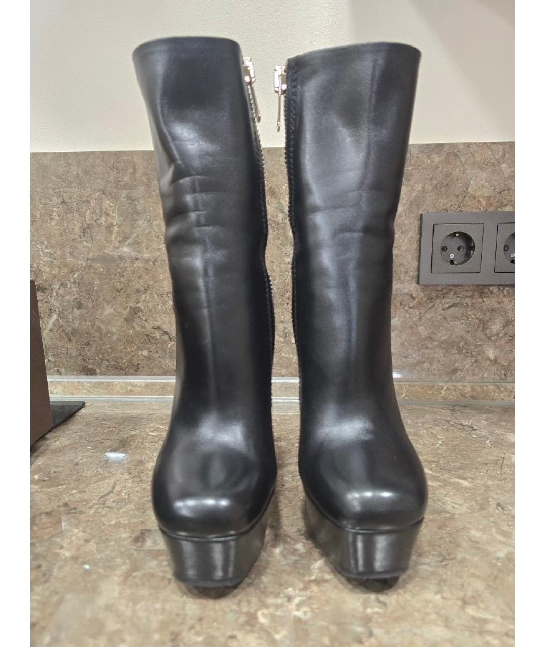 GUCCI Черные кожаные ботильоны, фото 2