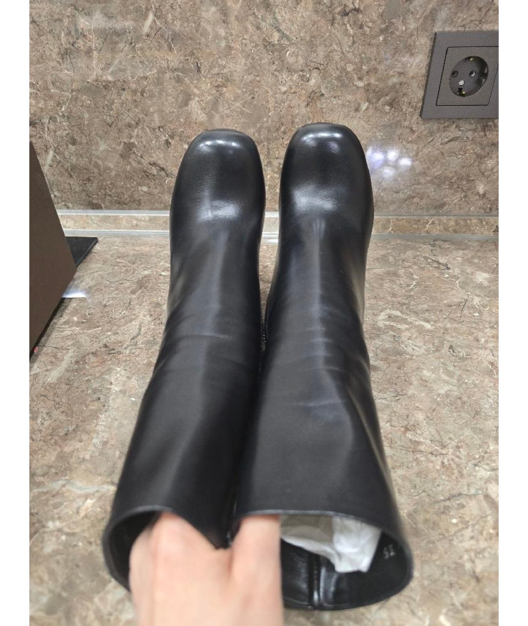 GUCCI Черные кожаные ботильоны, фото 3
