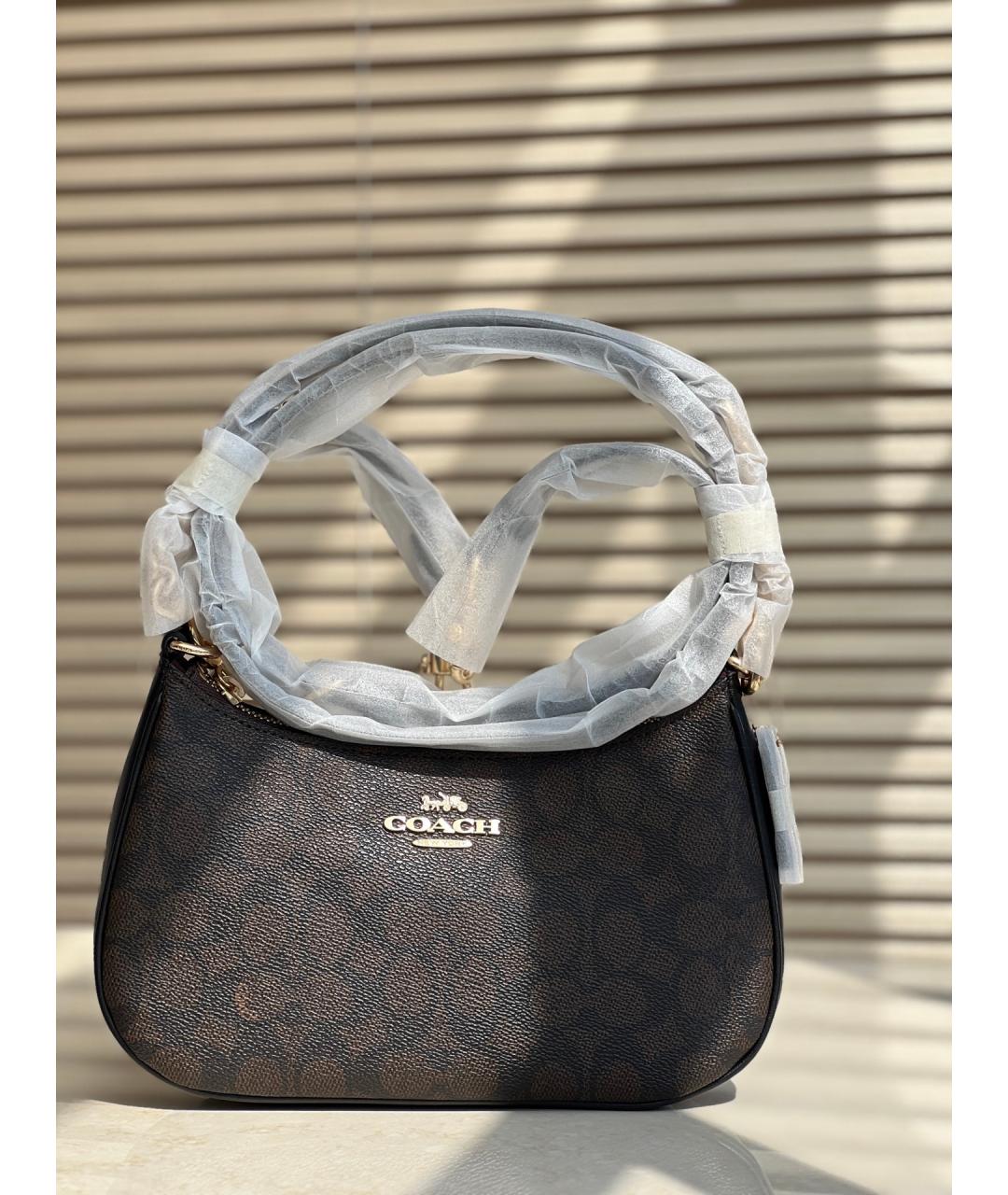 COACH Коричневая сумка через плечо, фото 5