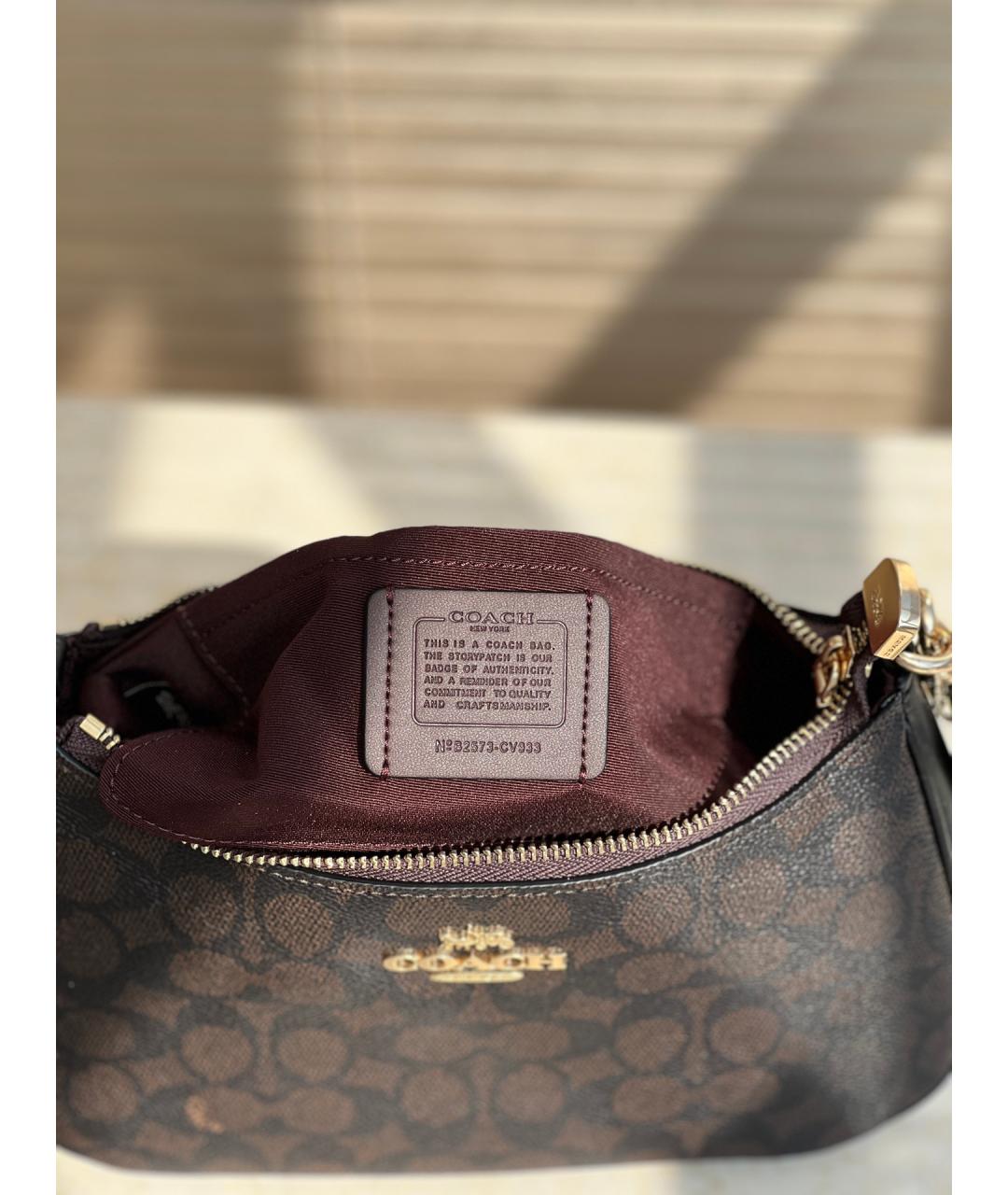COACH Коричневая сумка через плечо, фото 7