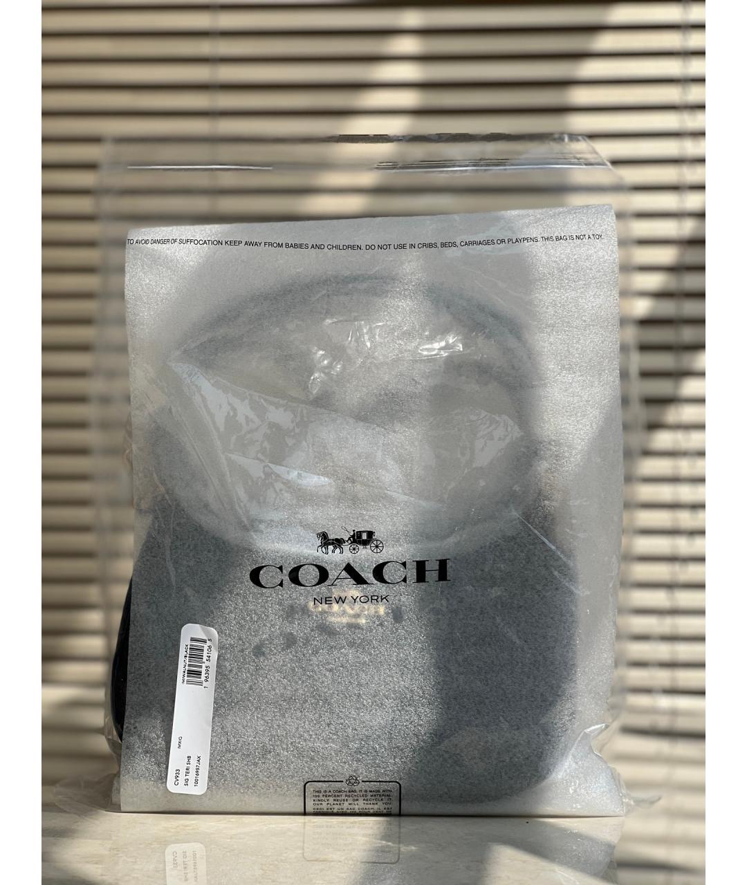 COACH Коричневая сумка через плечо, фото 4