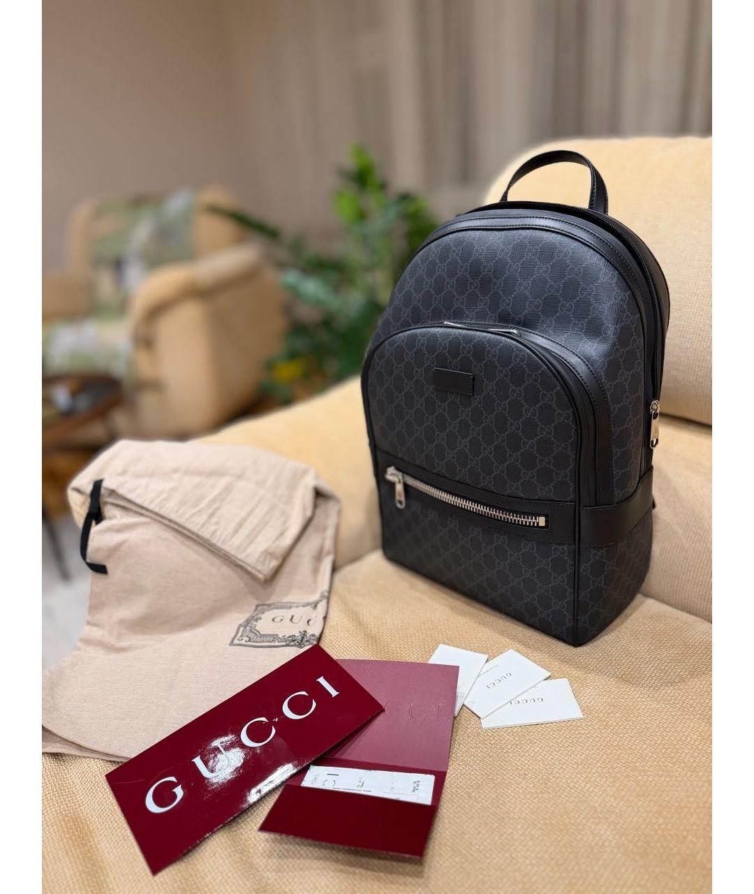 GUCCI Серый рюкзак, фото 2