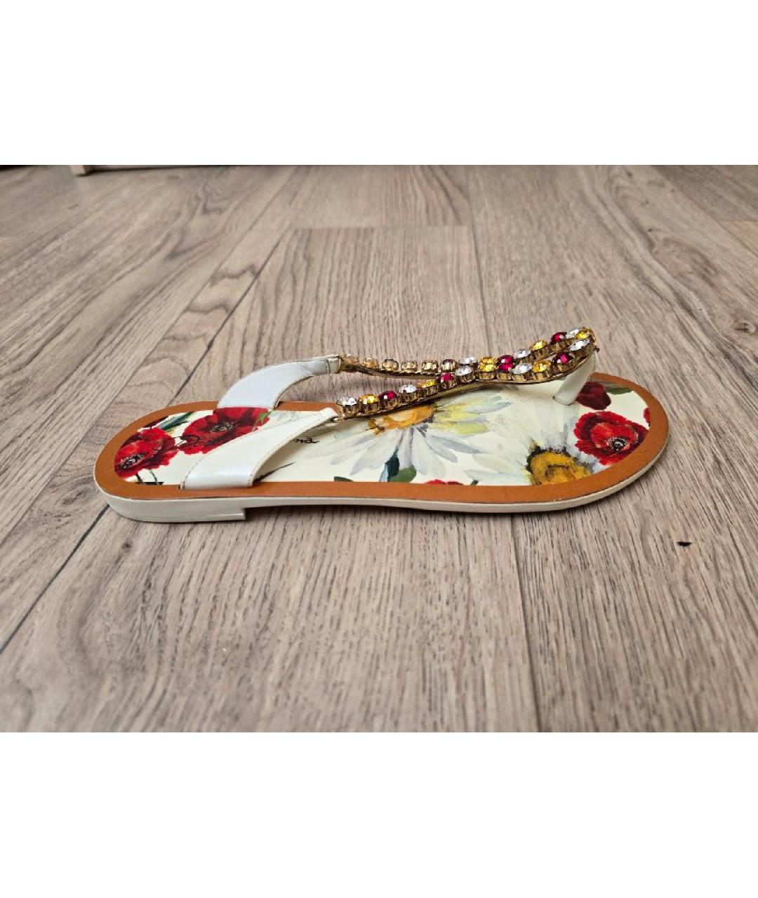 DOLCE&GABBANA Мульти шлепанцы, фото 9