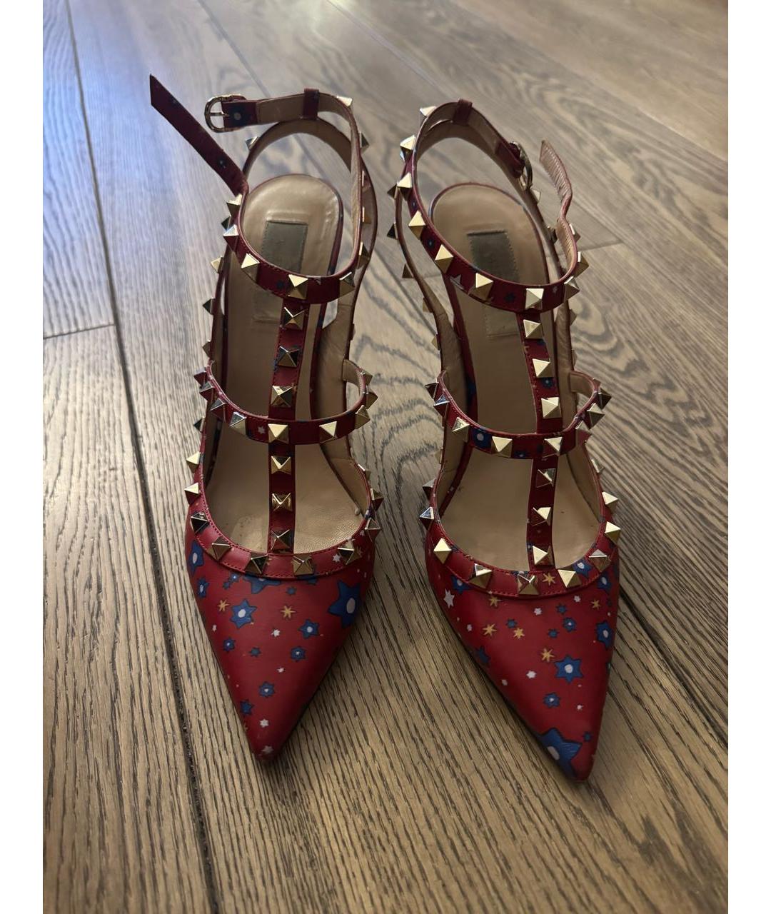 VALENTINO Красные кожаные туфли, фото 2