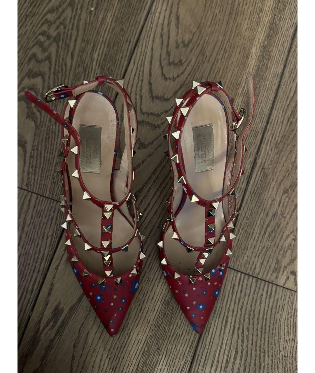 VALENTINO Красные кожаные туфли, фото 3