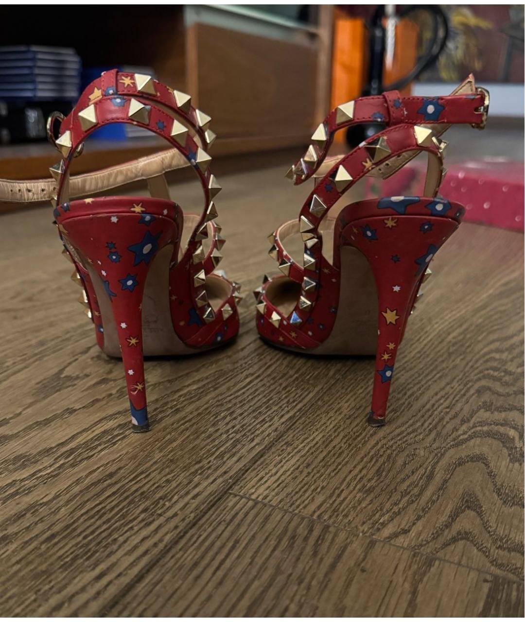 VALENTINO Красные кожаные туфли, фото 4