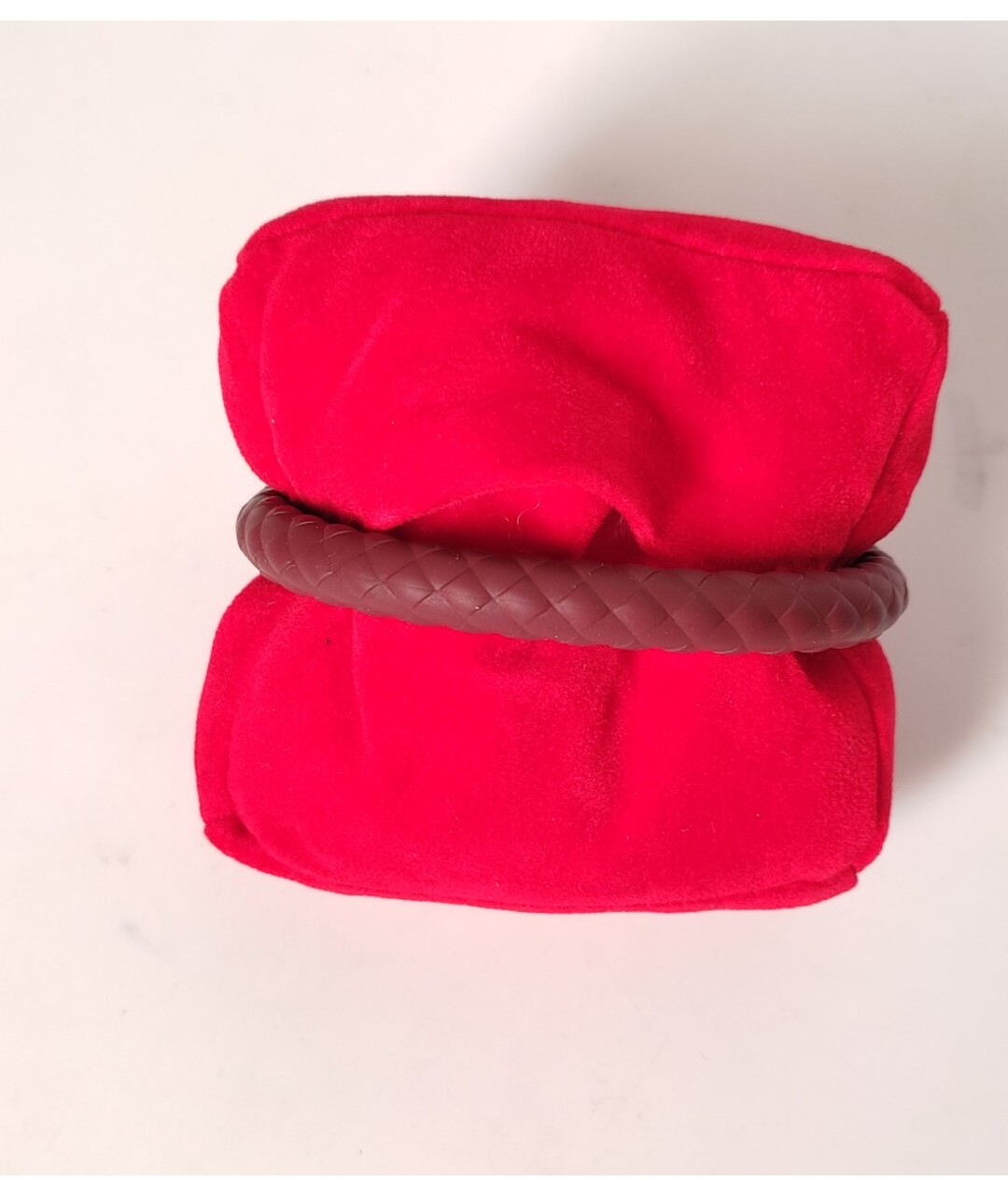 OMEGA Бордовый кожаный браслет, фото 2