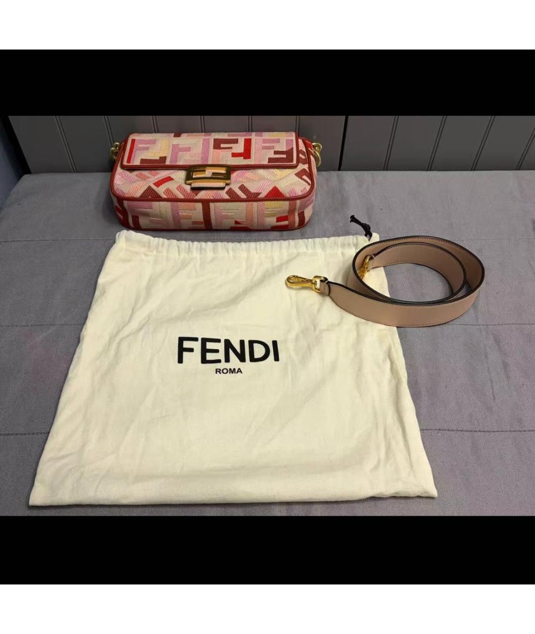 FENDI Розовая сумка через плечо, фото 2