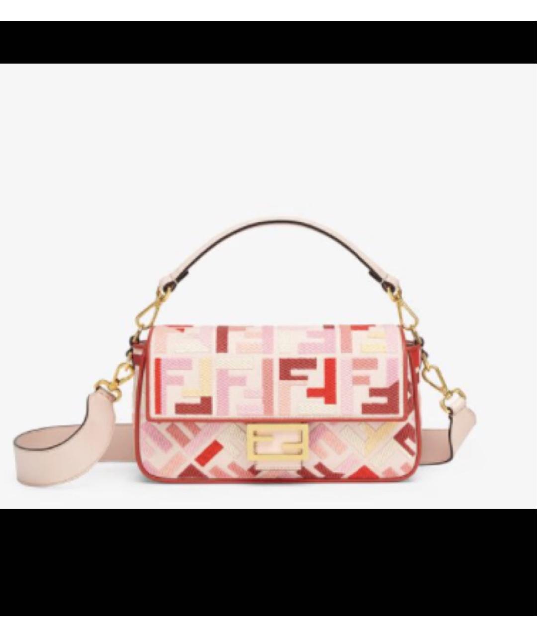 FENDI Розовая сумка через плечо, фото 9