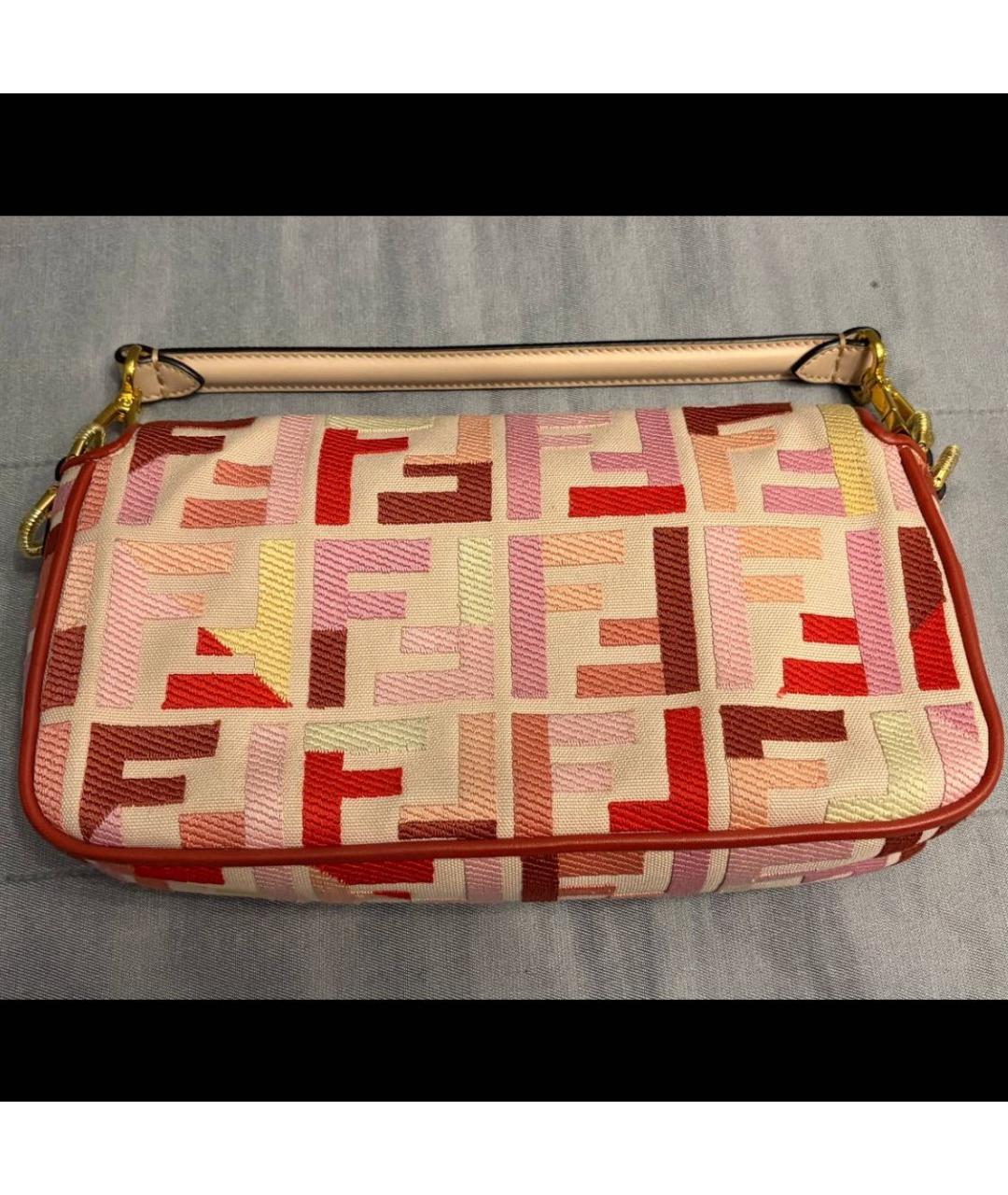 FENDI Розовая сумка через плечо, фото 4