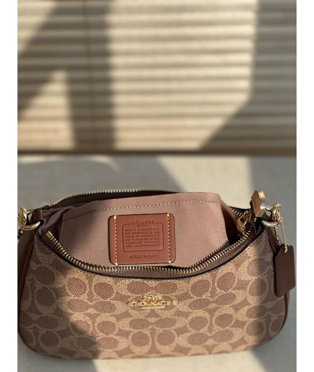 COACH Коричневая сумка через плечо, фото 2