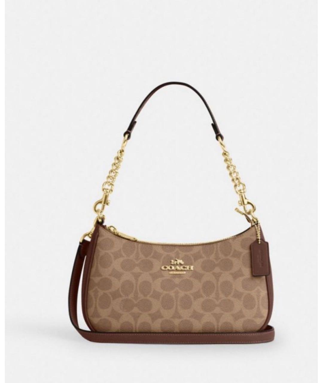 COACH Коричневая сумка через плечо, фото 8