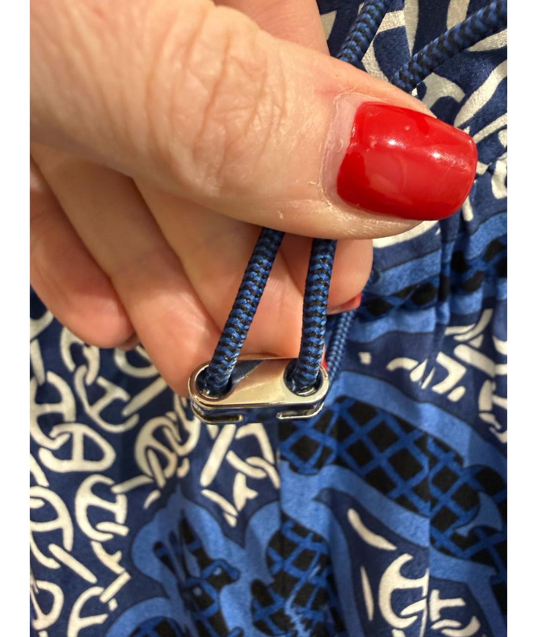 HERMES Мульти шелковые брюки широкие, фото 7