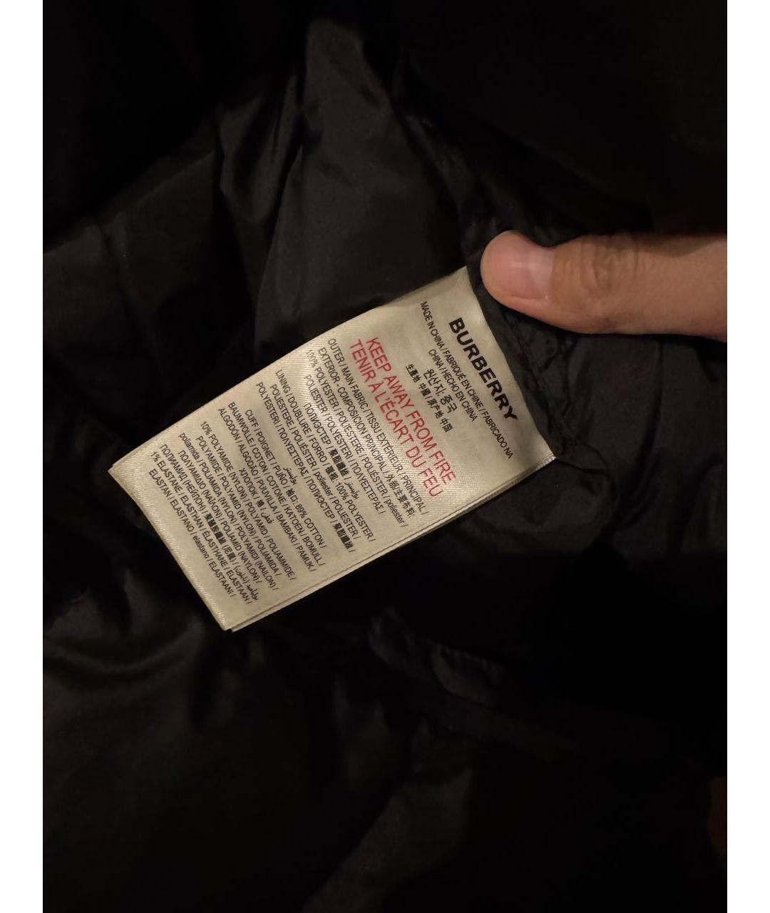 BURBERRY KIDS Черный полиэстеровый комбинезон, фото 5