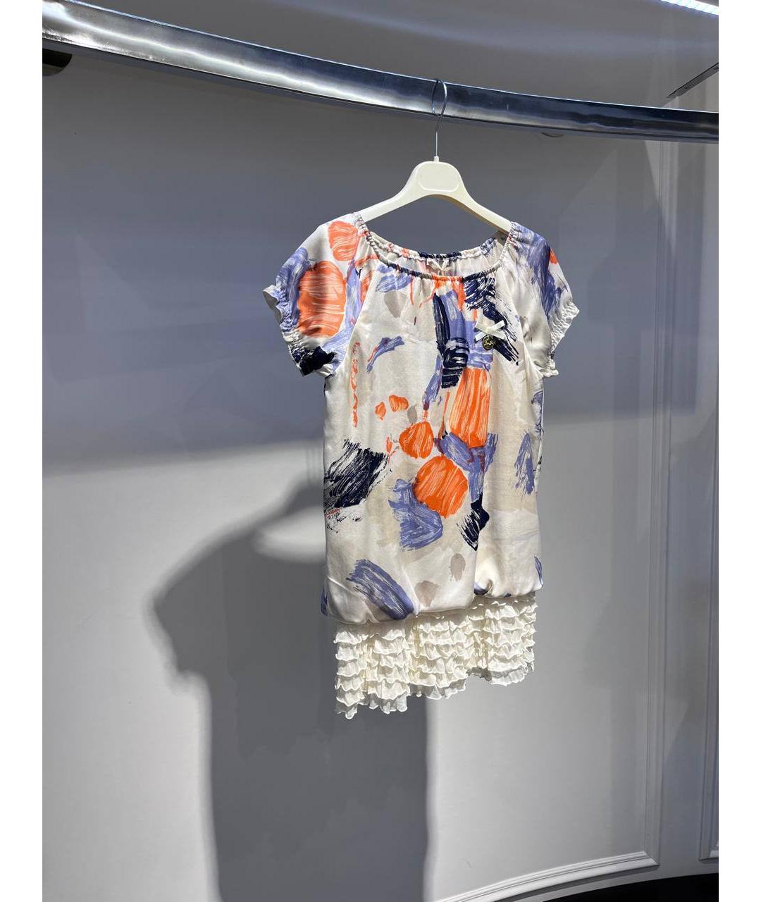 LIU JO KIDS Белый шелковый детская футболка / топ, фото 2