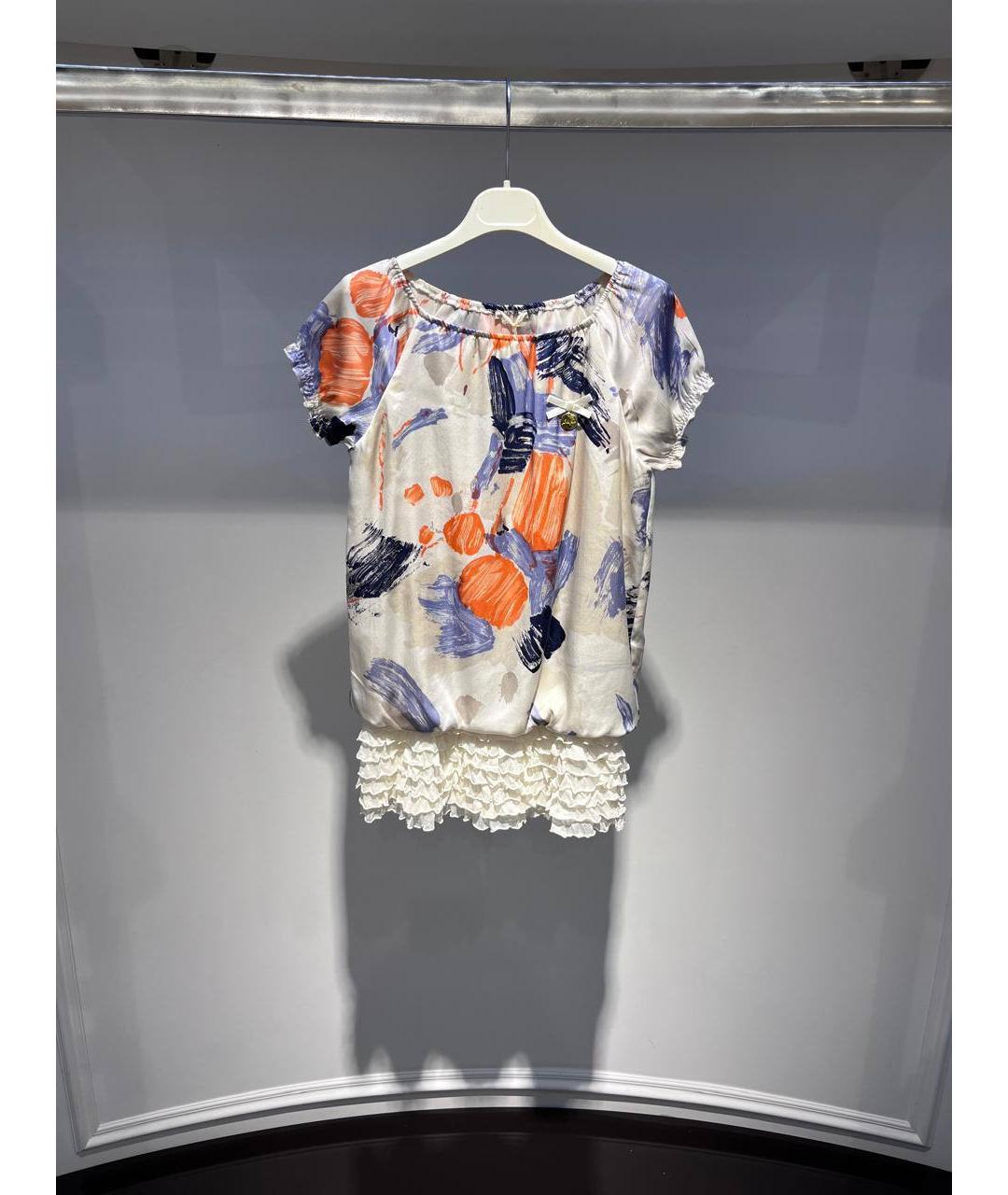 LIU JO KIDS Белый шелковый детская футболка / топ, фото 4