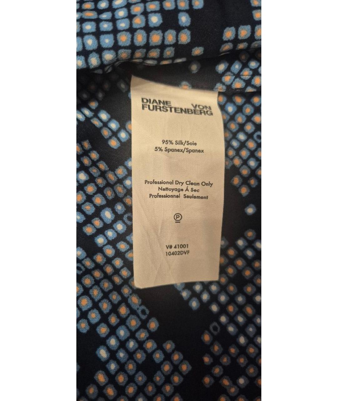 DIANE VON FURSTENBERG Мульти шелковая блузы, фото 4
