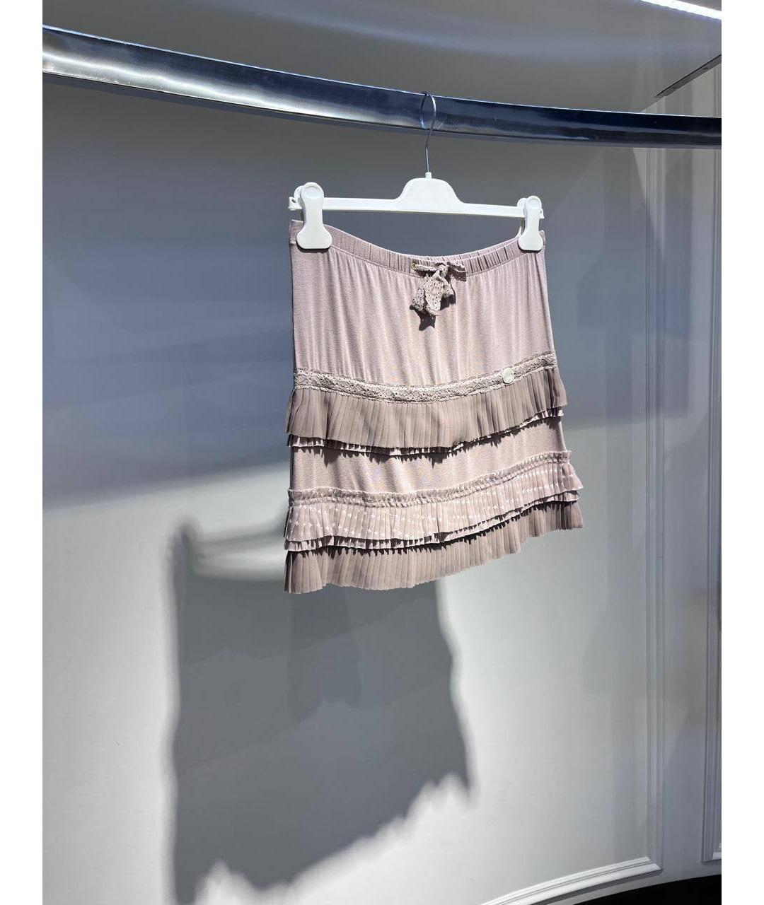 LIU JO KIDS Розовая вискозная юбка, фото 2