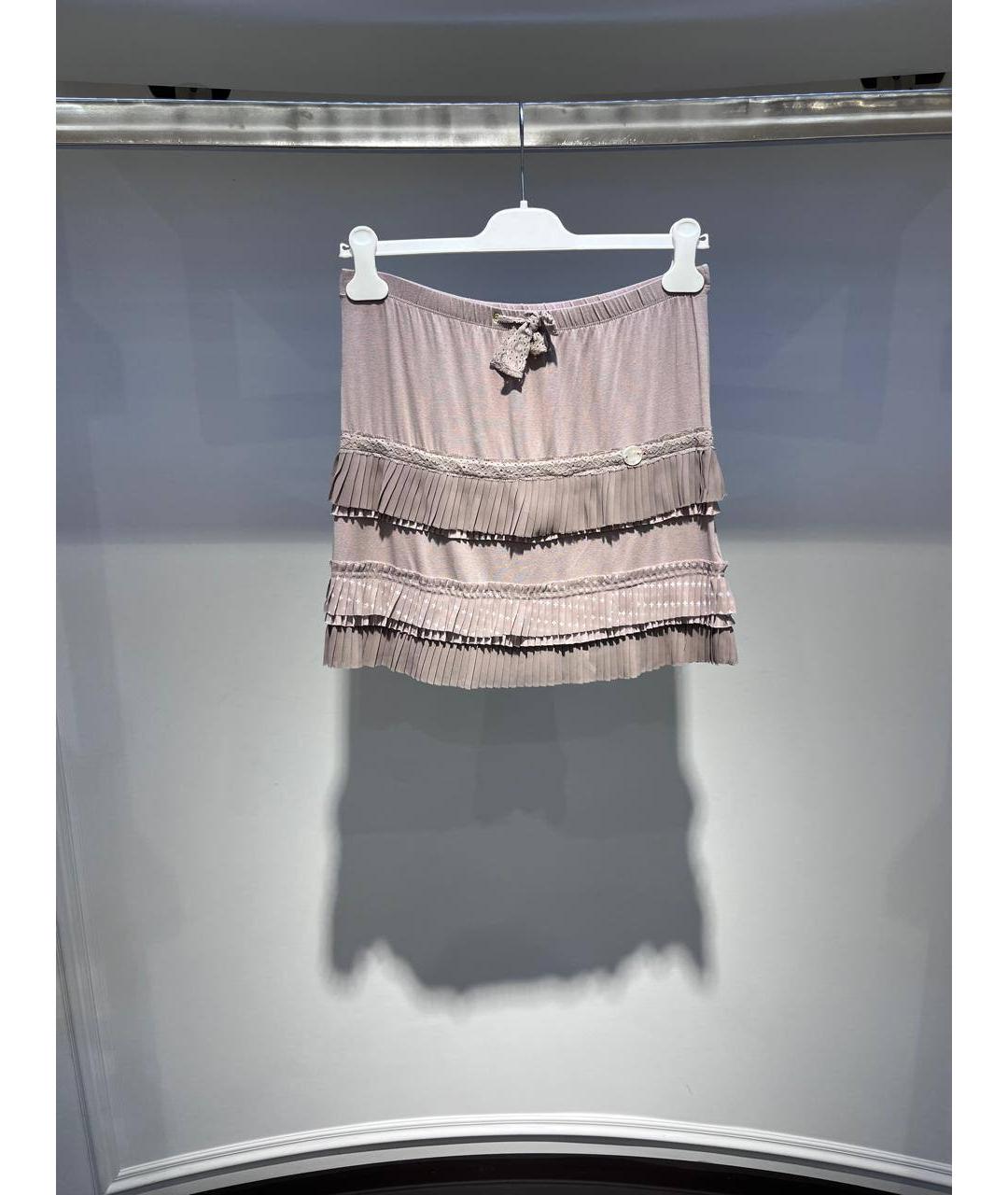 LIU JO KIDS Розовая вискозная юбка, фото 4