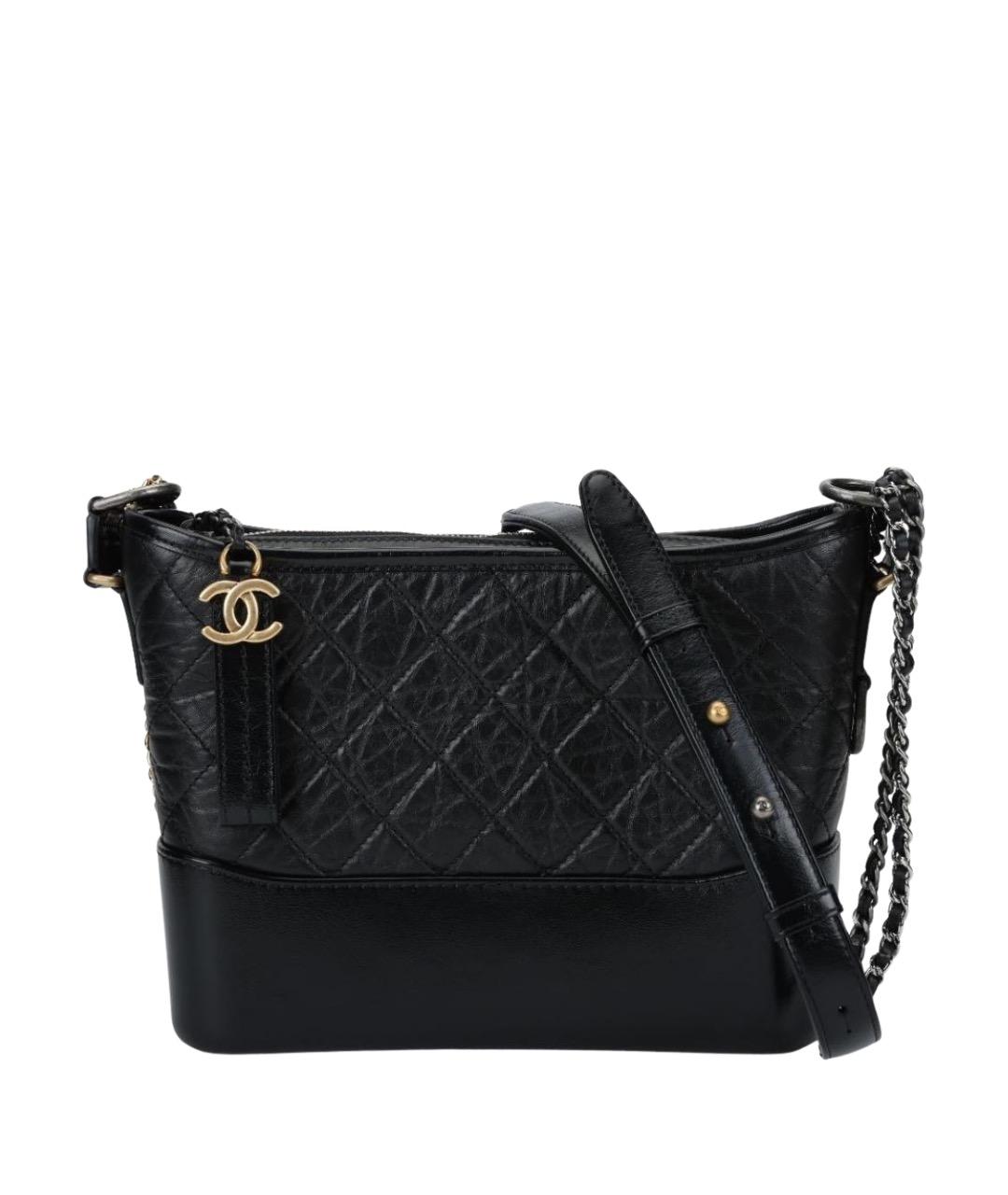 CHANEL Черная кожаная сумка через плечо, фото 1