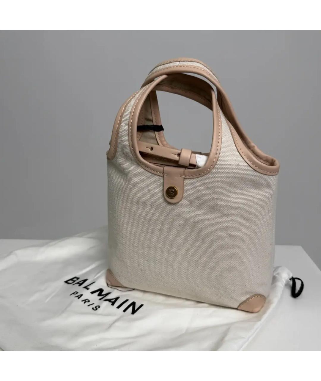 BALMAIN Бежевая сумка тоут, фото 3