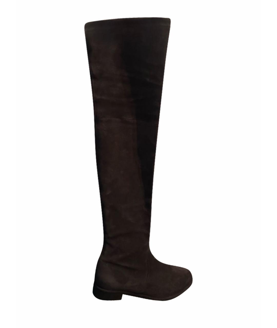 STUART WEITZMAN Серые замшевые ботфорты, фото 1