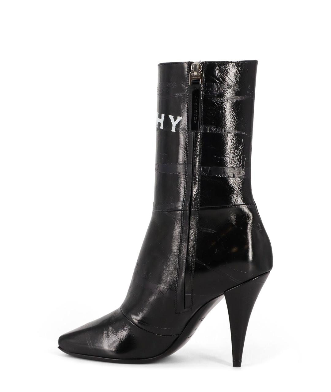 GIVENCHY Черные кожаные ботильоны, фото 3
