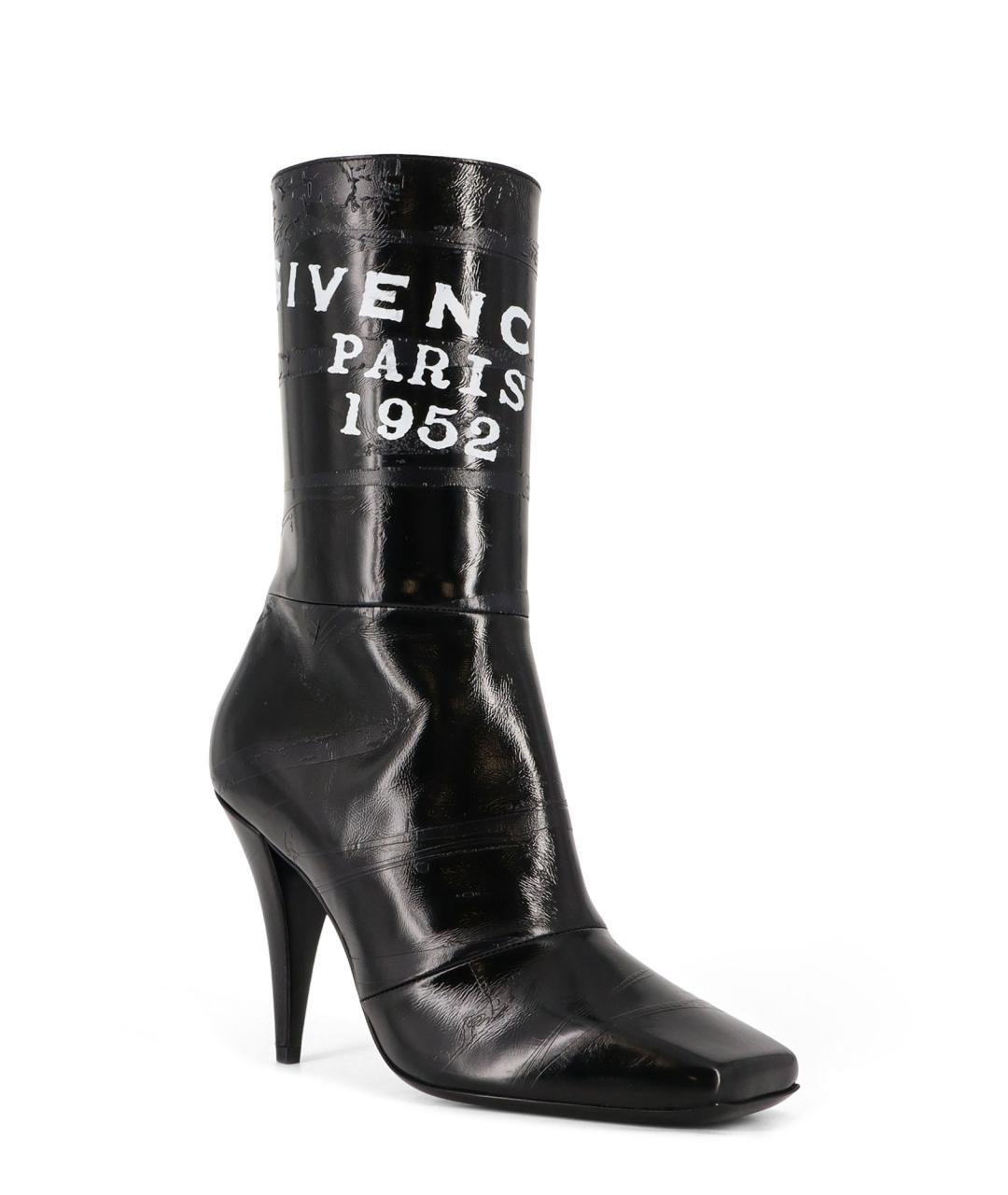 GIVENCHY Черные кожаные ботильоны, фото 2