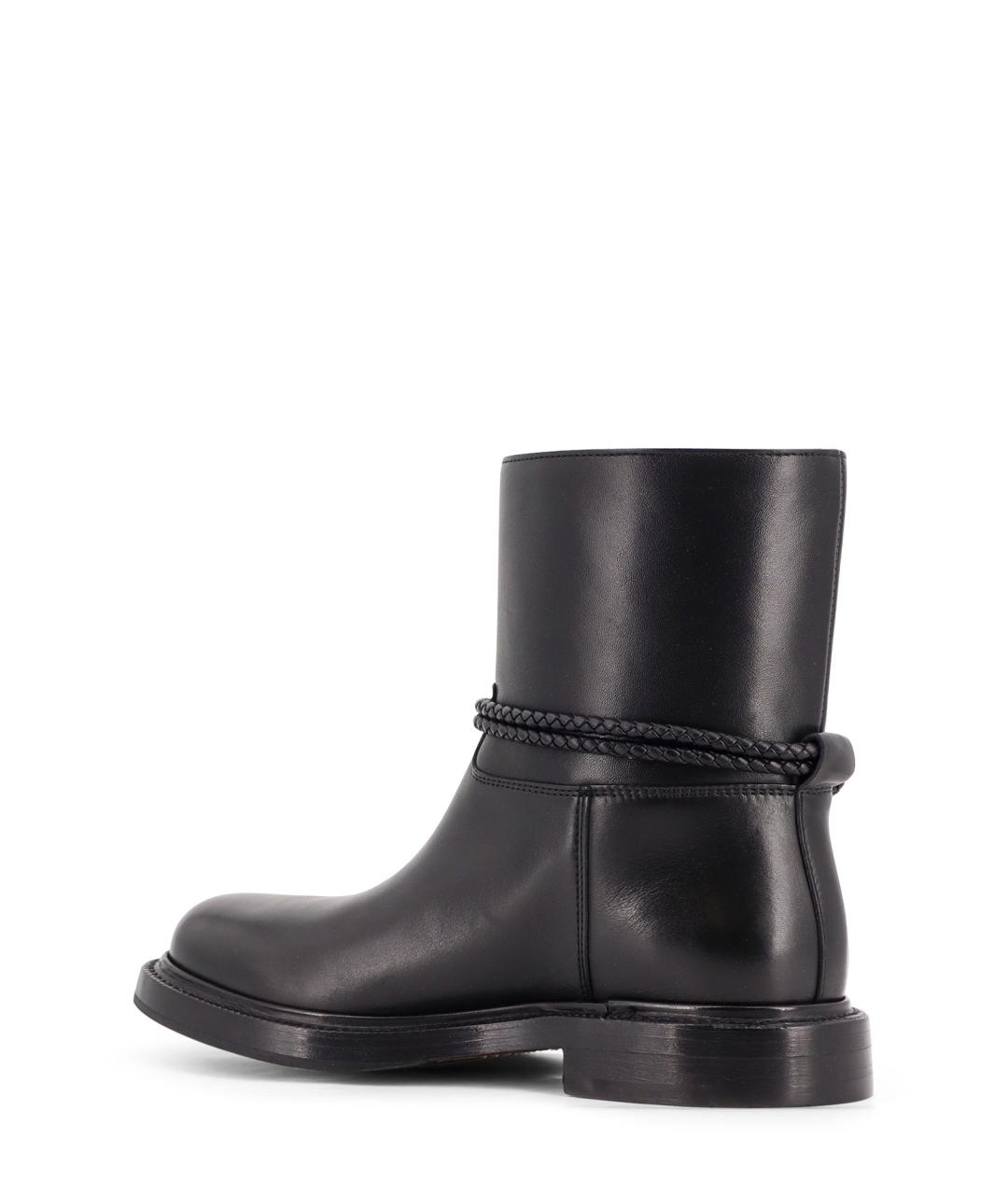 BOTTEGA VENETA Черные кожаные ботинки, фото 3