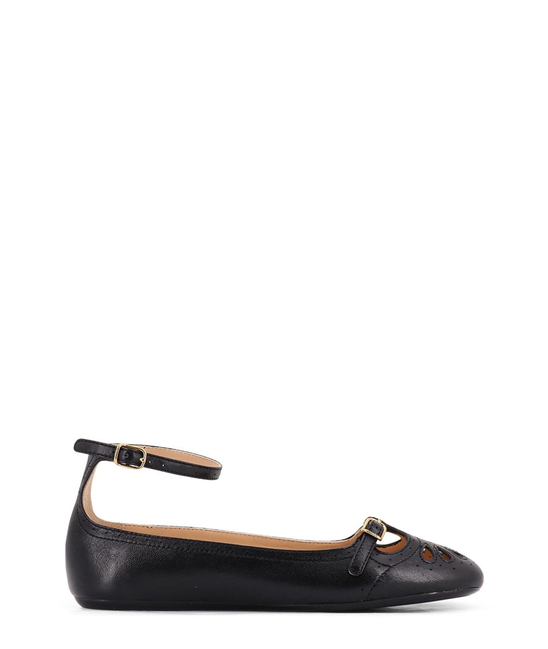 CHLOE Черные кожаные балетки, фото 1