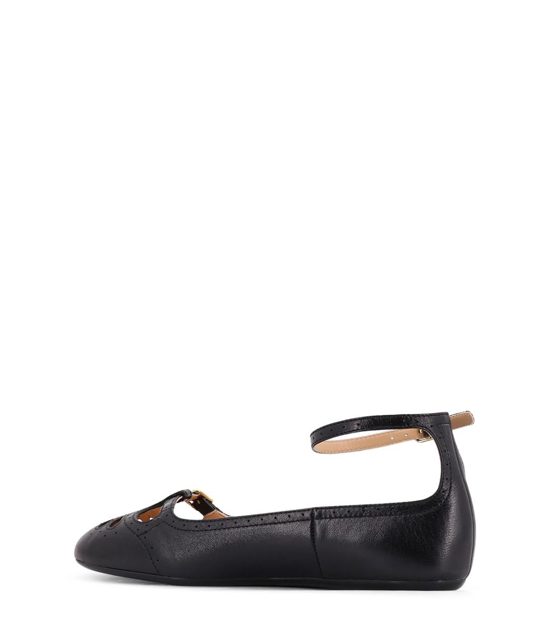 CHLOE Черные кожаные балетки, фото 3
