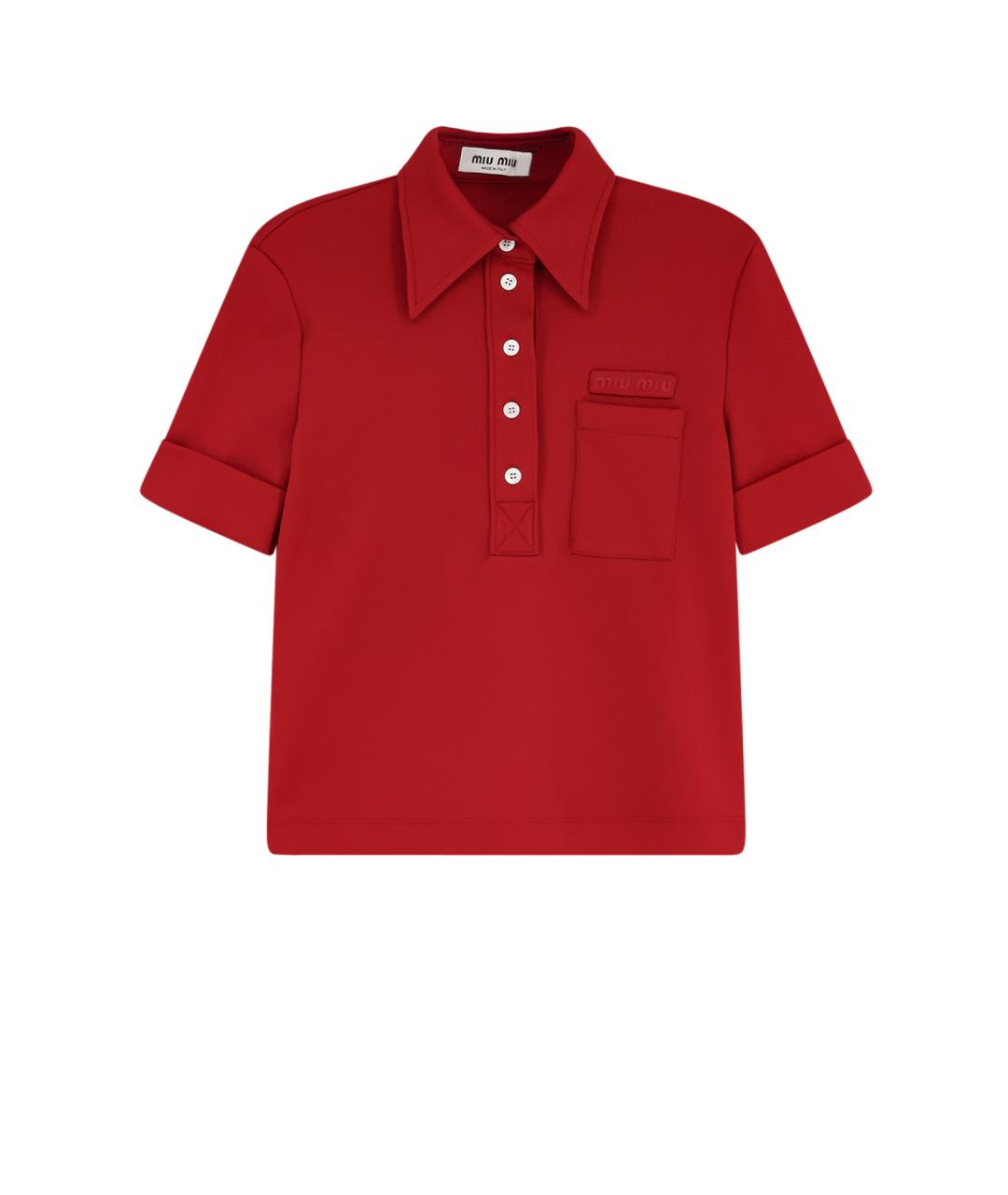 MIU MIU Красная футболка, фото 1