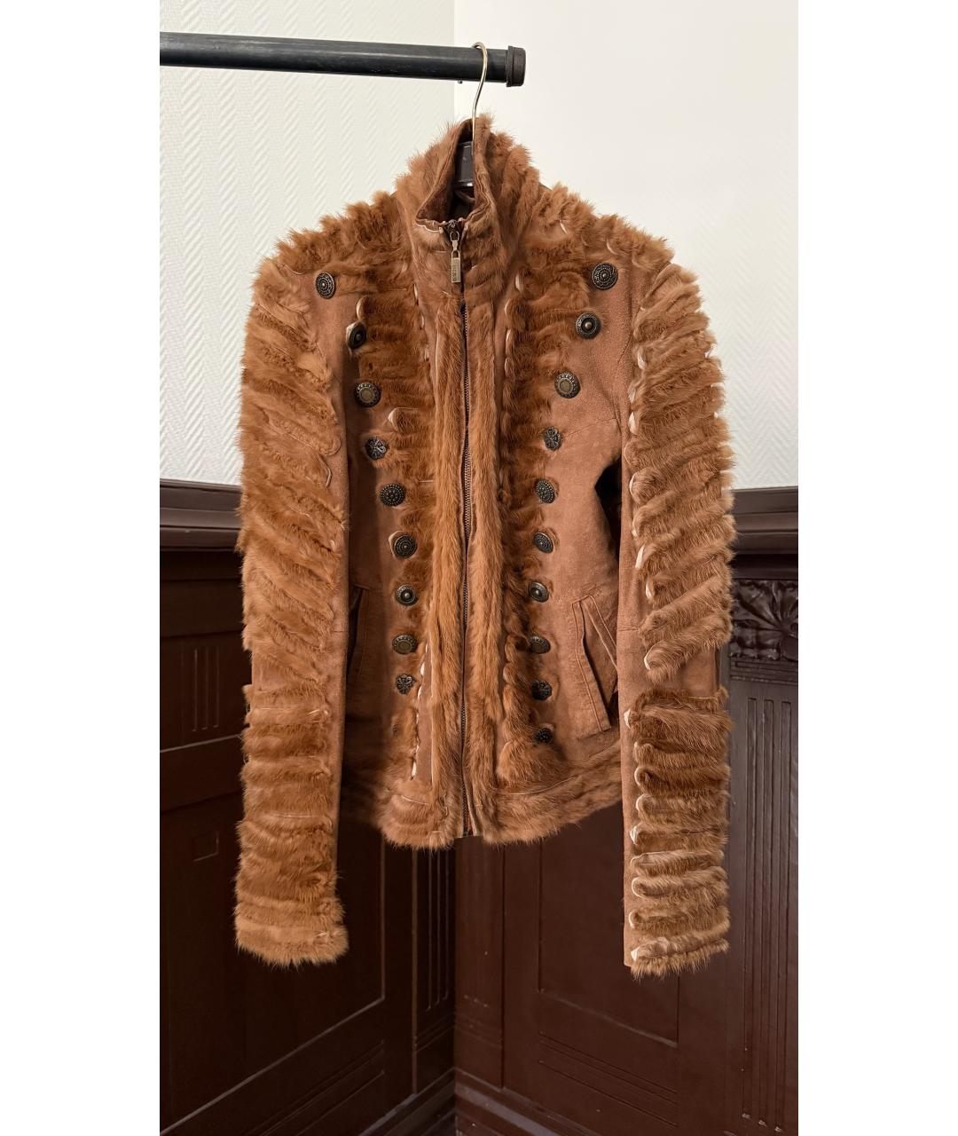 ROBERTO CAVALLI Коричневая куртка, фото 6