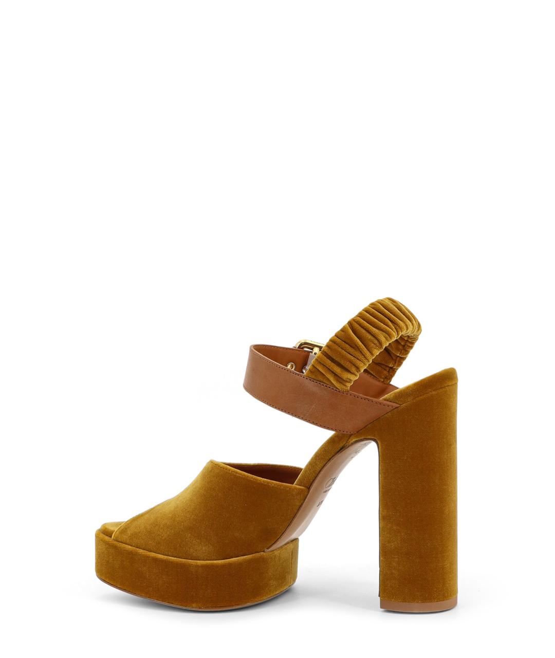 CHLOE Коричневые босоножки, фото 3