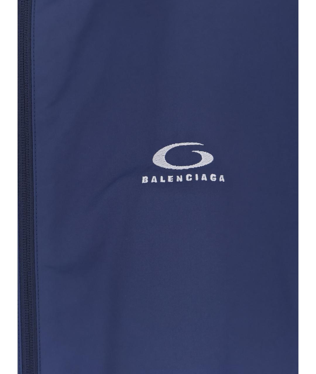 BALENCIAGA Синяя полиэстеровая куртка, фото 3