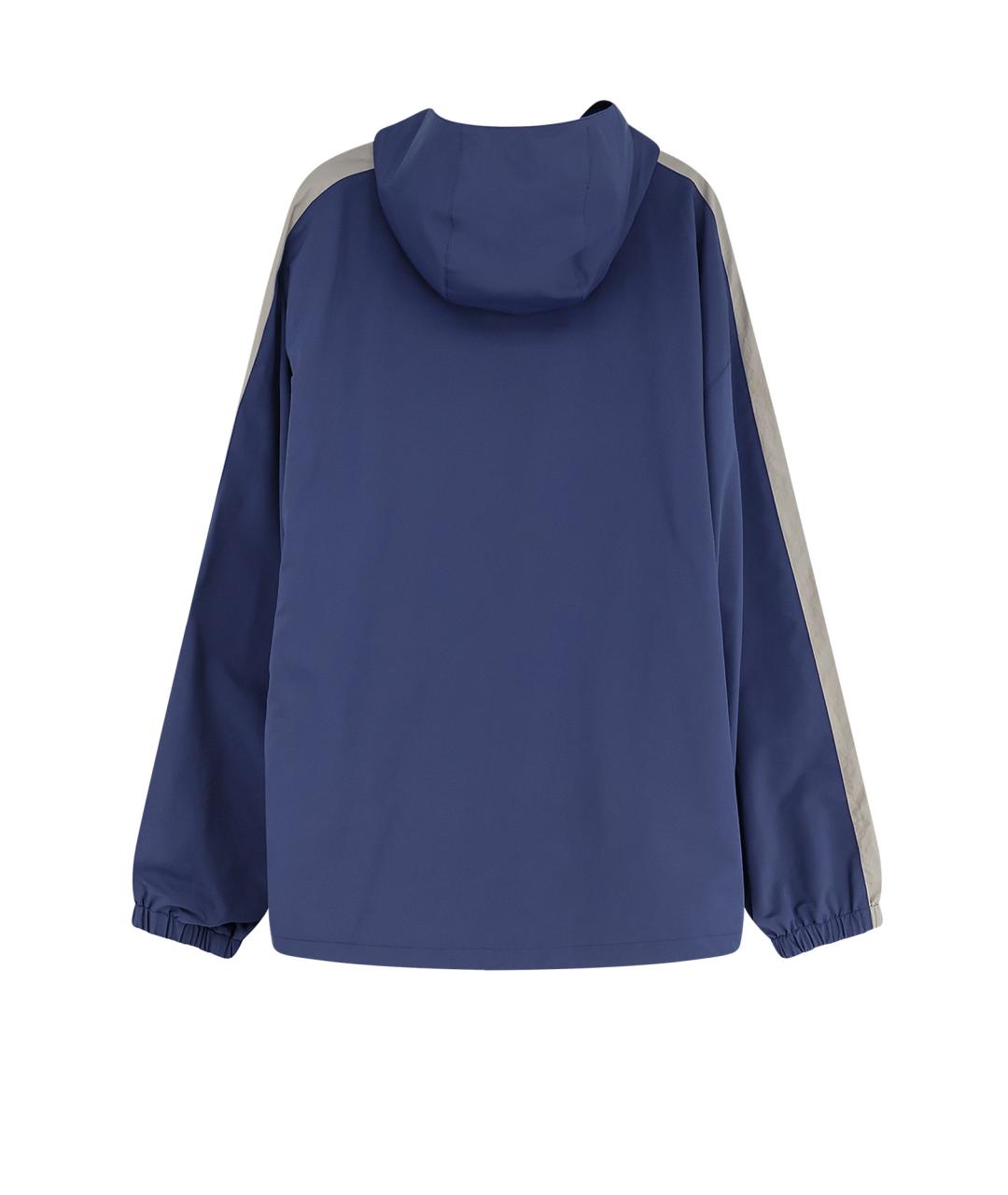 BALENCIAGA Синяя полиэстеровая куртка, фото 2