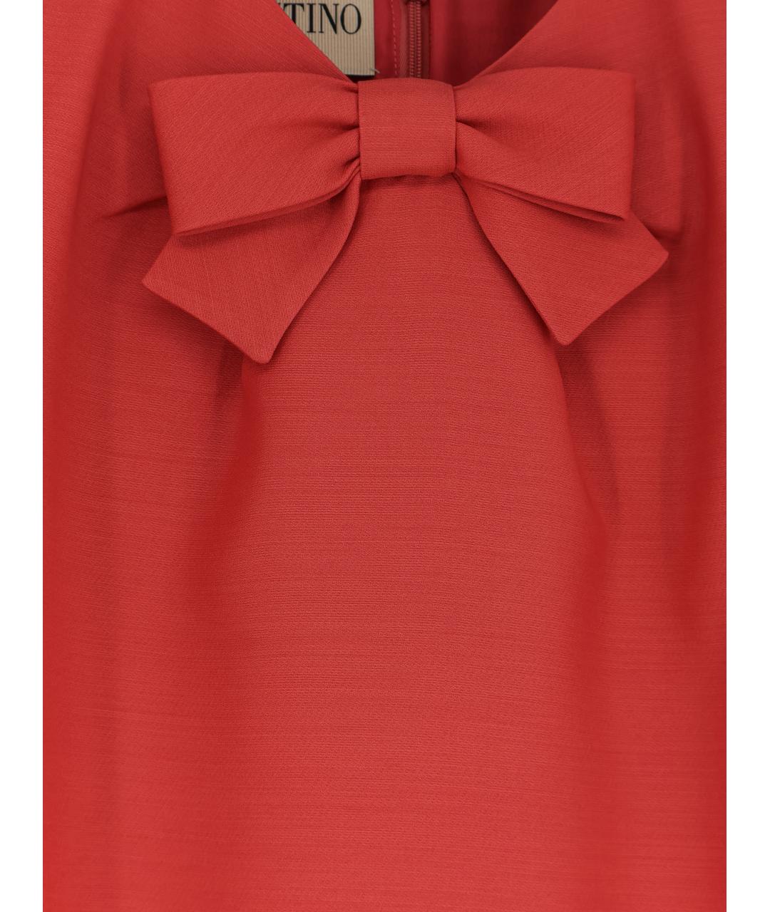 VALENTINO Красное коктейльное платье, фото 3