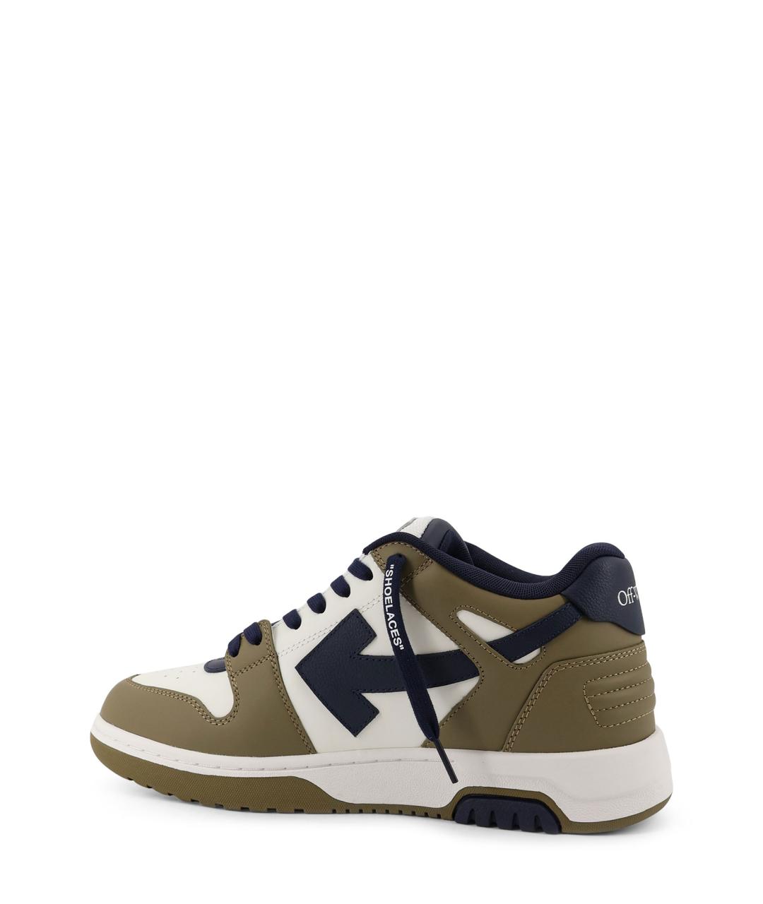 OFF-WHITE Мульти кожаные низкие кроссовки / кеды, фото 3