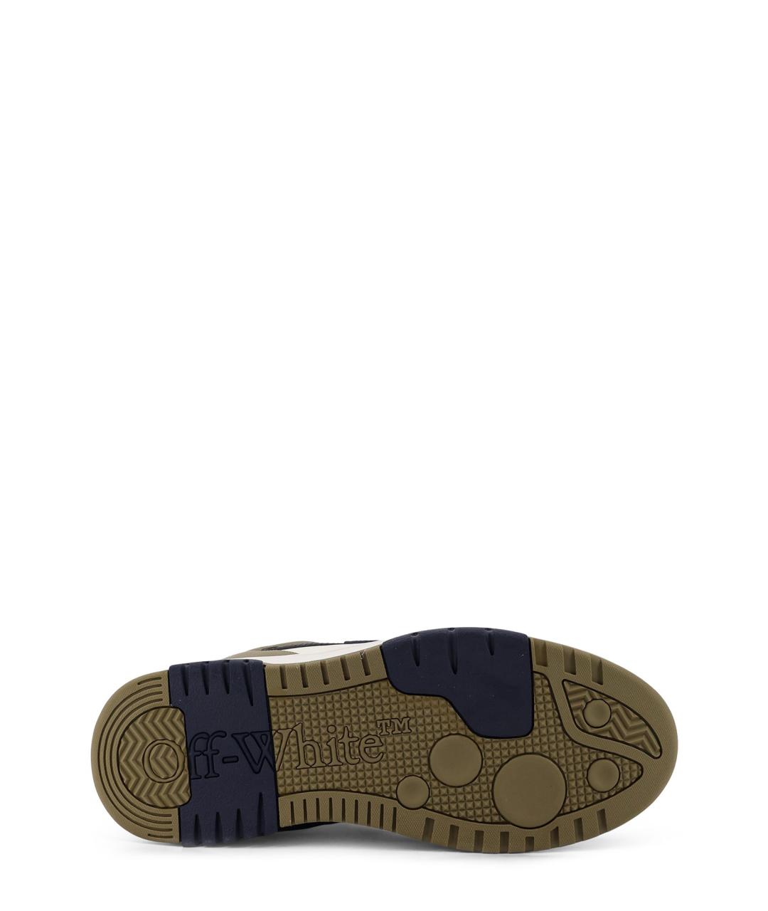 OFF-WHITE Мульти кожаные низкие кроссовки / кеды, фото 4