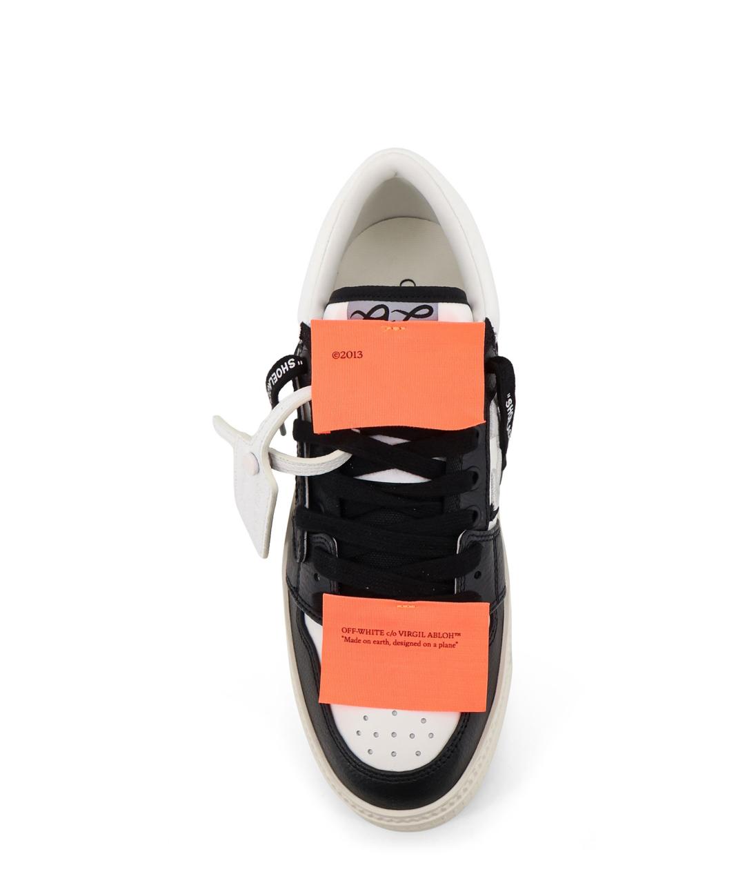 OFF-WHITE Мульти кожаные низкие кроссовки / кеды, фото 5