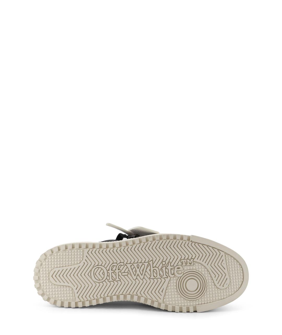 OFF-WHITE Мульти кожаные низкие кроссовки / кеды, фото 4